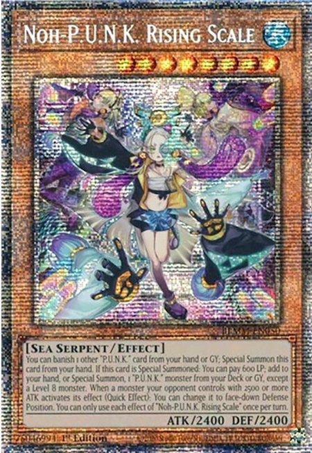 Noh-P.U.N.K. Rising Scale (Starlight Rare) - Battles of Legend: Monster Mayhem YuGiOh trading card