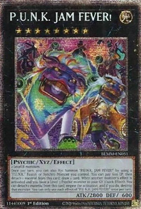 P.U.N.K. JAM FEVER! (Starlight Rare) - Battles of Legend: Monster Mayhem YuGiOh trading card