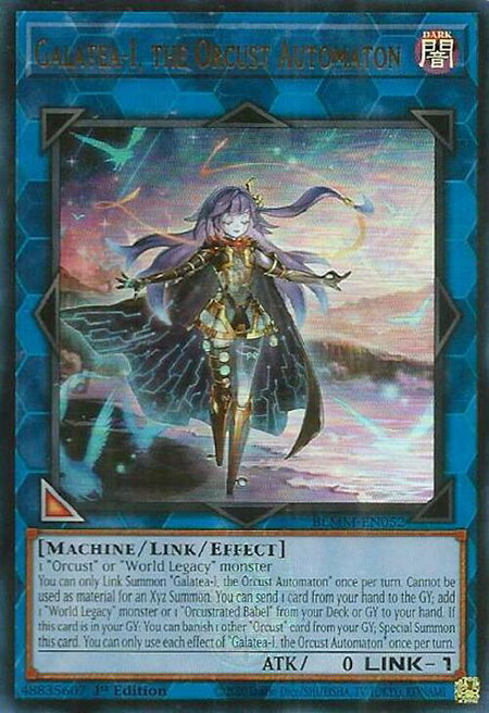 Galatea-i, the Orcust Automaton - Battles of Legend: Monster Mayhem YuGiOh trading card