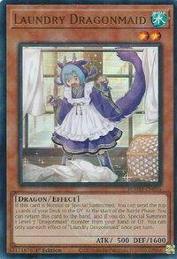 Laundry Dragonmaid - Battles of Legend: Monster Mayhem (BLMM) #BLMM-EN056 - Ultra Rare YuGiOh Trading Card