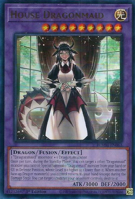 House Dragonmaid - Battles of Legend: Monster Mayhem YuGiOh trading card
