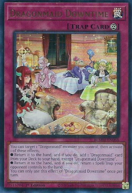 Dragonmaid Downtime - Battles of Legend: Monster Mayhem YuGiOh trading card