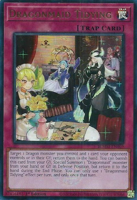 Dragonmaid Tidying - Battles of Legend: Monster Mayhem YuGiOh trading card