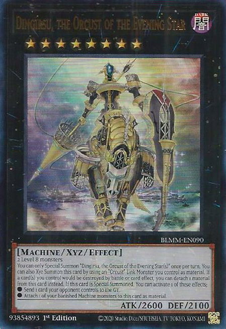 Dingirsu, the Orcust of the Evening Star - Battles of Legend: Monster Mayhem YuGiOh trading card
