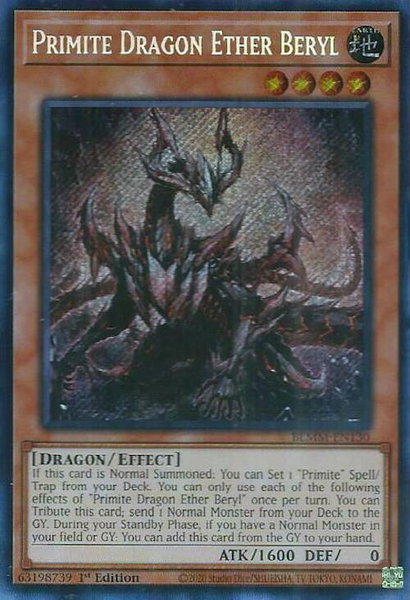 Primite Dragon Ether Beryl - Battles of Legend: Monster Mayhem YuGiOh trading card