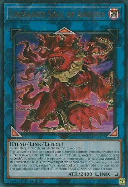 Unchained Soul of Anguish - Battles of Legend: Monster Mayhem YuGiOh trading card