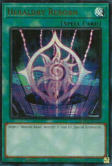 Heraldry Reborn - Battles of Legend: Monster Mayhem YuGiOh trading card