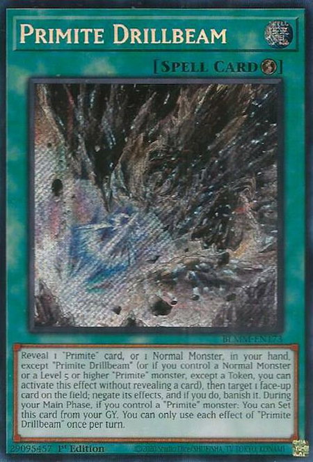 Primite Drillbeam - Battles of Legend: Monster Mayhem YuGiOh trading card