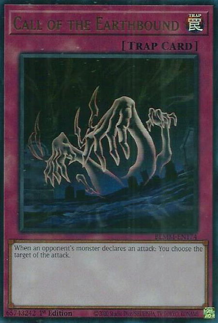 Call of the Earthbound - Battles of Legend: Monster Mayhem YuGiOh trading card