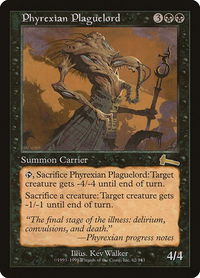 Phyrexian Plaguelord - Urza's Legacy (ULG) #62 - Rare Magic: The Gathering Trading Card