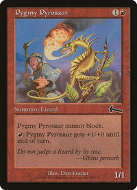 Pygmy Pyrosaur - Urza's Legacy (ULG) #87 - Common Magic: The Gathering Trading Card