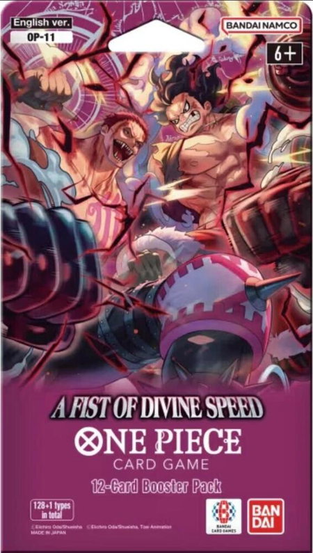 A Fist of Divine Speed - Sleeved Booster Pack - A Fist of Divine Speed One Piece trading card