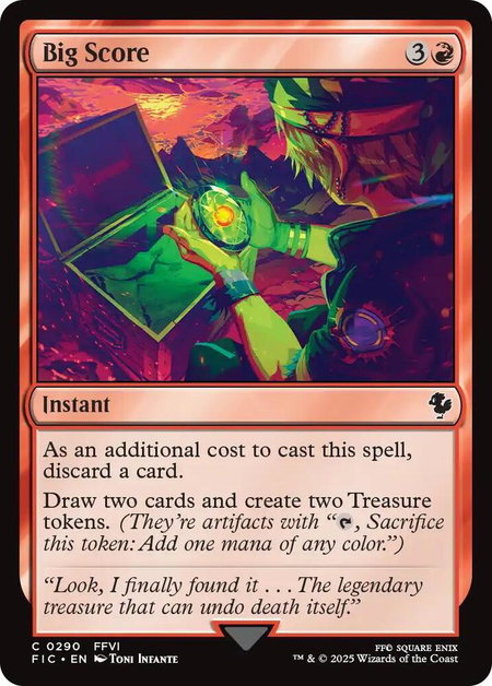 Big Score (Surge Foil) - Commander: FINAL FANTASY Magic: The Gathering trading card