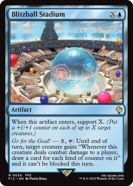 Blitzball Stadium (Surge Foil) - Commander: FINAL FANTASY Magic: The Gathering trading card