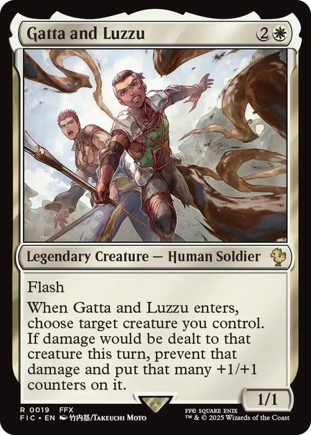 Gatta and Luzzu (Surge Foil) - Commander: FINAL FANTASY Magic: The Gathering trading card