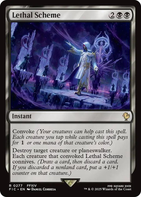 Lethal Scheme (Surge Foil) - Commander: FINAL FANTASY Magic: The Gathering trading card