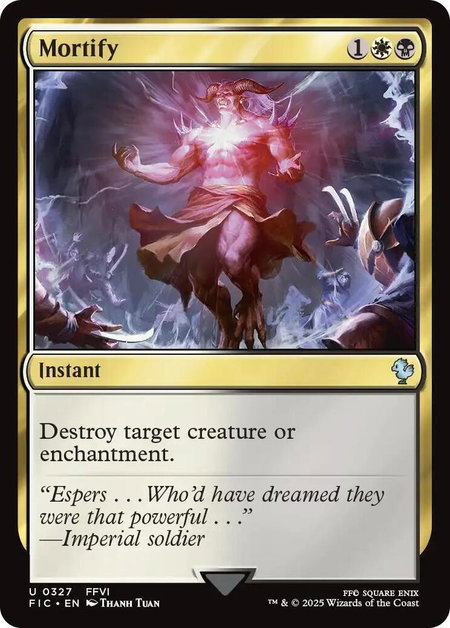 Mortify (Surge Foil) - Commander: FINAL FANTASY Magic: The Gathering trading card