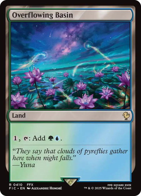 Overflowing Basin (Surge Foil) - Commander: FINAL FANTASY Magic: The Gathering trading card