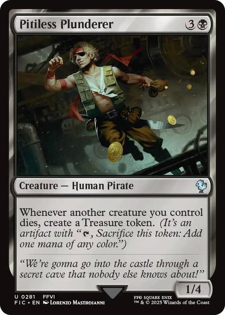 Pitiless Plunderer (Surge Foil) - Commander: FINAL FANTASY Magic: The Gathering trading card