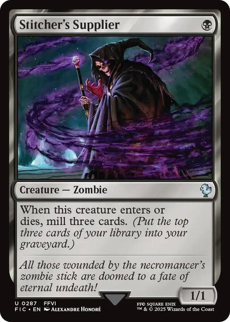 Stitcher's Supplier (Surge Foil) - Commander: FINAL FANTASY Magic: The Gathering trading card
