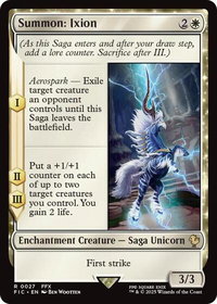 Summon: Ixion (Surge Foil) - Commander: FINAL FANTASY (FIC) #27 - Rare Magic: The Gathering Trading Card