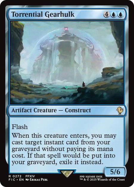 Torrential Gearhulk (Surge Foil) - Commander: FINAL FANTASY Magic: The Gathering trading card