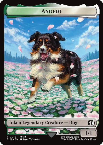 Angelo // Darkstar Double-Sided Token trading card from FINAL FANTASY Angelo // Darkstar Double-Sided Token - FINAL FANTASY Magic: The Gathering trading card