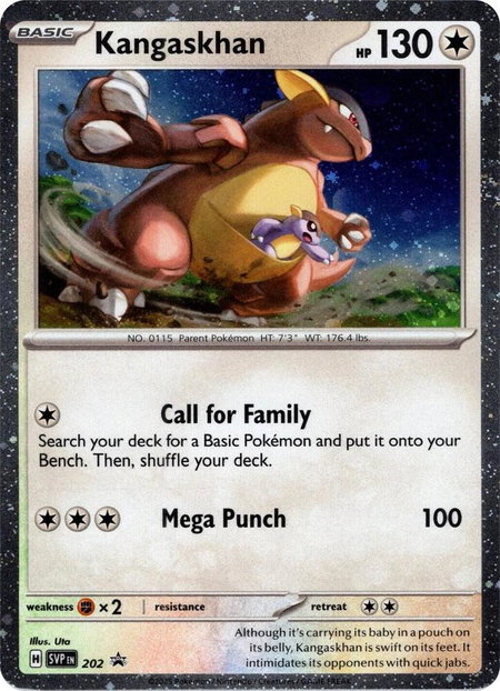 Kangaskhan - 202 (Cosmos Holo) - SV: Scarlet & Violet Promo Cards Pokémon trading card