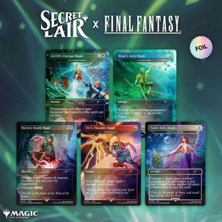 Secret Lair x FINAL FANTASY: Grimoire - Rainbow Foil Edition - Secret Lair Drop Series Magic: The Gathering trading card