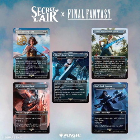 Secret Lair x FINAL FANTASY: Weapons - Non-Foil Edition trading card from Secret Lair Drop Series Secret Lair x FINAL FANTASY: Weapons - Non-Foil Edition - Secret Lair Drop Series Magic: The Gathering trading card