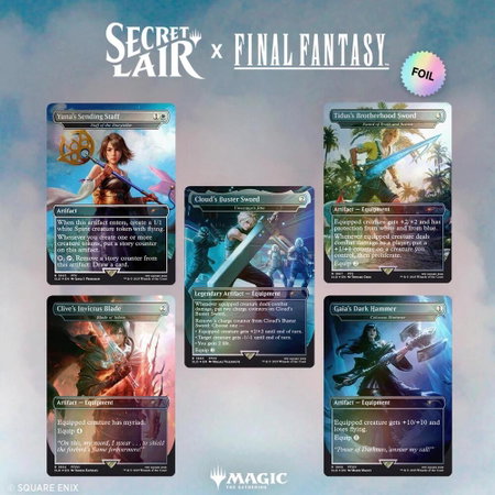 Secret Lair x FINAL FANTASY: Weapons - Rainbow Foil Edition - Secret Lair Drop Series Magic: The Gathering trading card