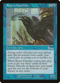 Raven Familiar - Urza's Legacy (ULG) #39 - Uncommon Magic: The Gathering Trading Card