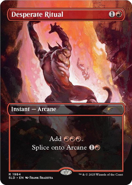 Desperate Ritual (1984) - Secret Lair Drop Series Magic: The Gathering trading card