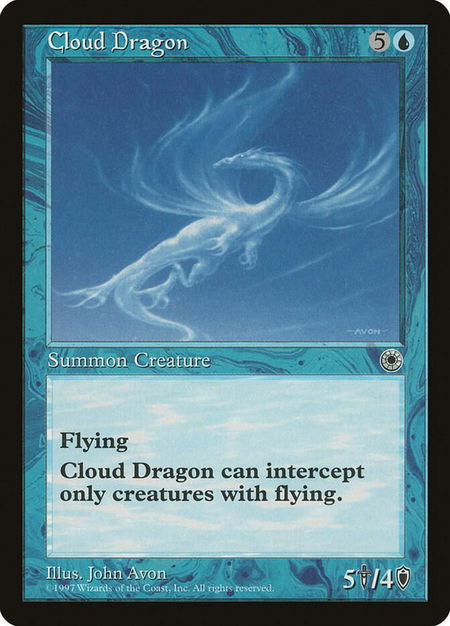 Cloud Dragon - Portal Magic: The Gathering trading card