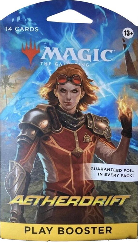 Aetherdrift - Sleeved Play Booster Pack trading card from Aetherdrift Aetherdrift - Sleeved Play Booster Pack - Aetherdrift Magic: The Gathering trading card