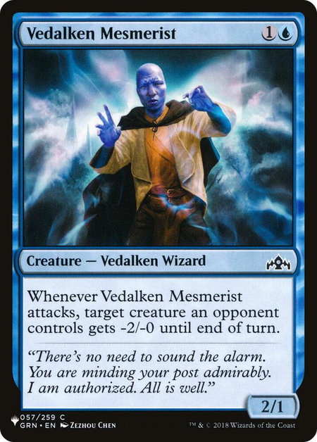 Vedalken Mesmerist - The List Reprints Magic: The Gathering trading card