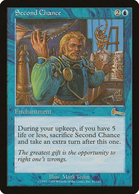 Second Chance - Urza's Legacy Magic: The Gathering trading card