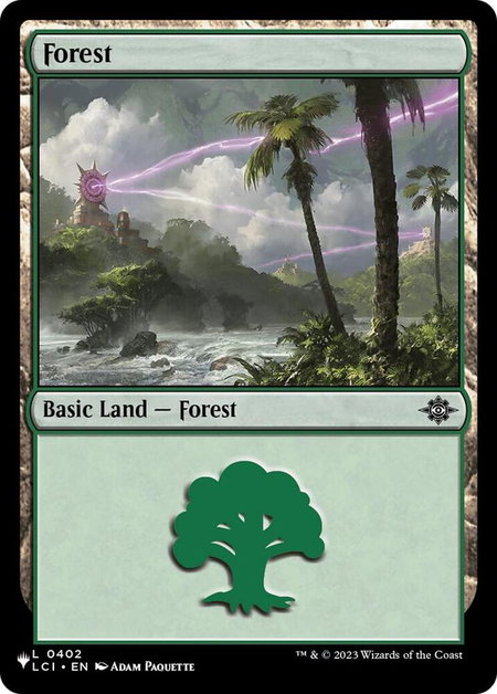 Forest (LCI) - The List Reprints Magic: The Gathering trading card