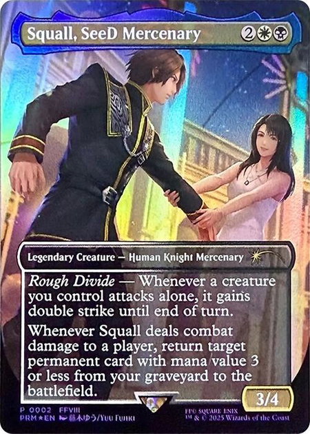 Squall, SeeD Mercenary trading card from Standard Showdown Promos Squall, SeeD Mercenary - Standard Showdown Promos Magic: The Gathering trading card