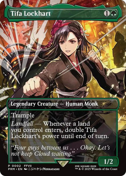 Tifa Lockhart (Borderless) - MagicFest Cards Magic: The Gathering trading card