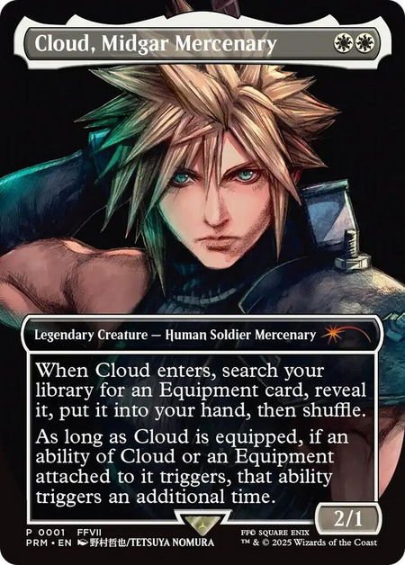 Cloud, Midgar Mercenary - Pro Tour Promos Magic: The Gathering trading card