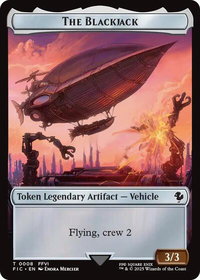 The Blackjack // The Monarch Double-Sided Token - Commander: FINAL FANTASY (FIC) #8 // 11 - Token Magic: The Gathering Trading Card