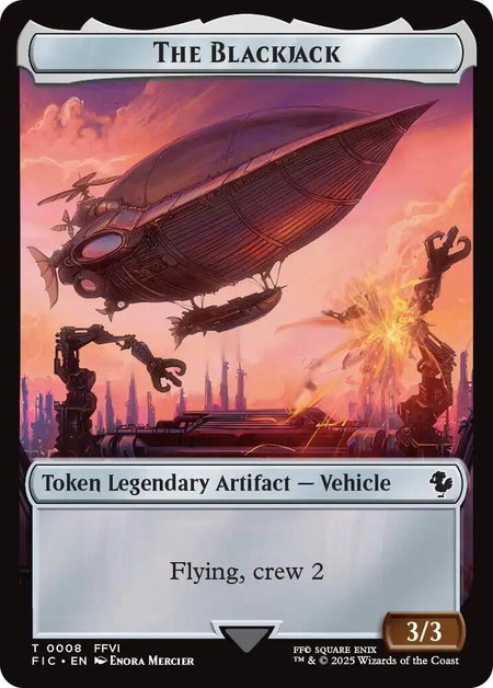 The Blackjack // The Monarch Double-Sided Token - Commander: FINAL FANTASY Magic: The Gathering trading card