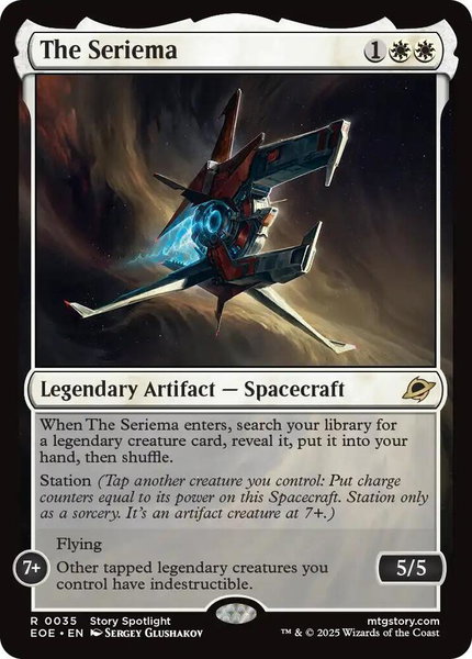 The Seriema trading card from Edge of Eternities The Seriema - Edge of Eternities Magic: The Gathering trading card