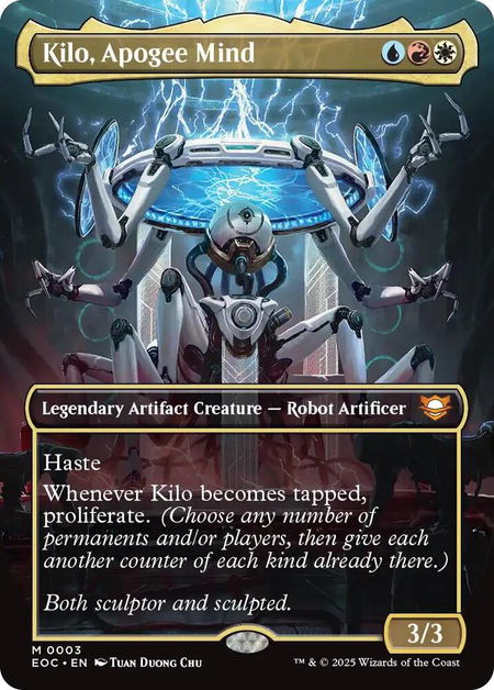 Kilo, Apogee Mind (Borderless) - Commander: Edge of Eternities Magic: The Gathering trading card