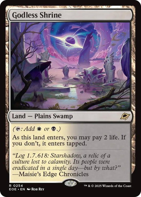 Godless Shrine - Edge of Eternities Magic: The Gathering trading card