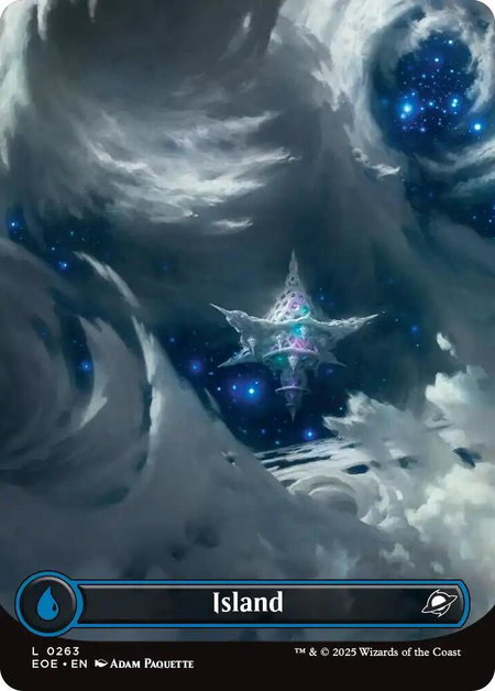 Island (0263) (Borderless) - Edge of Eternities Magic: The Gathering trading card