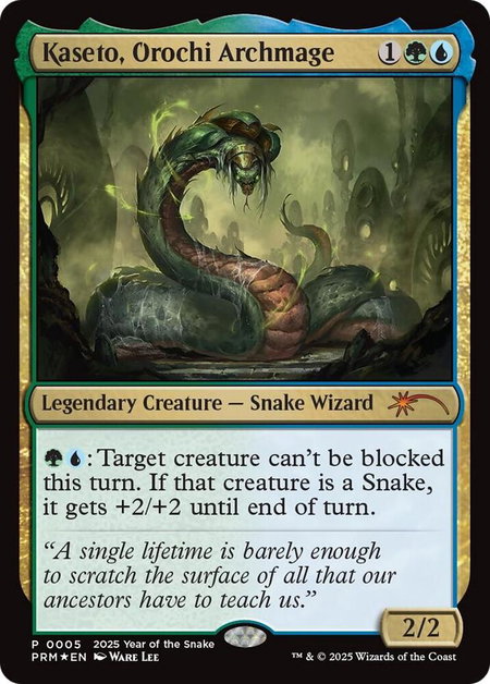 Kaseto, Orochi Archmage (Year of the Snake 2025) - Standard Showdown Promos Magic: The Gathering trading card
