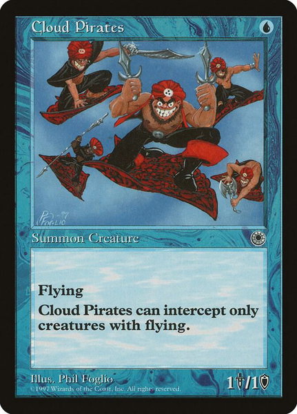Cloud Pirates - Portal Magic: The Gathering trading card