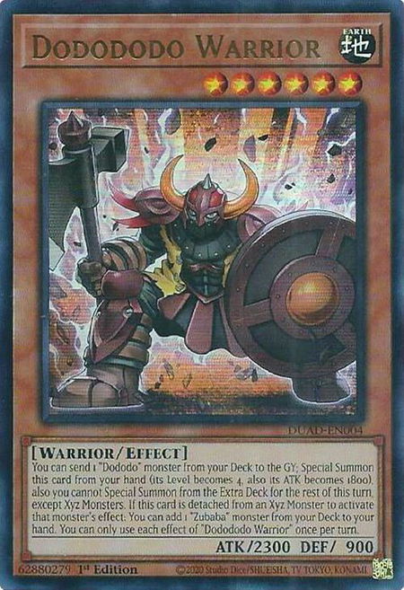 Dodododo Warrior - Duelist's Advance YuGiOh trading card